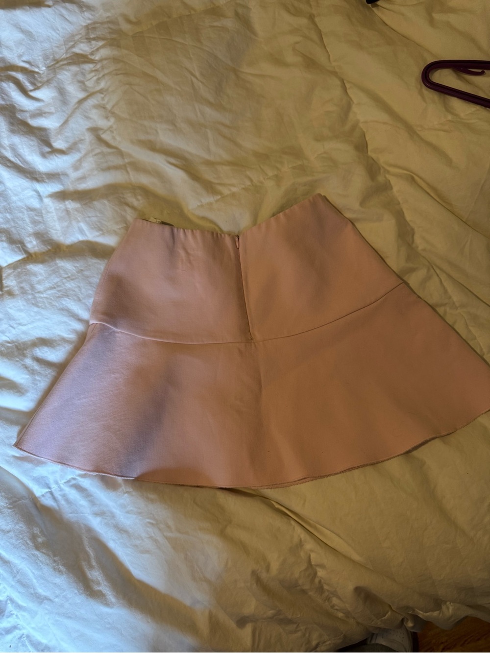 Zara Light Pink Ruffle Mini Skirt - Picture 2 of 2